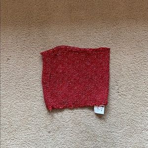 Brandy Melville red tube top